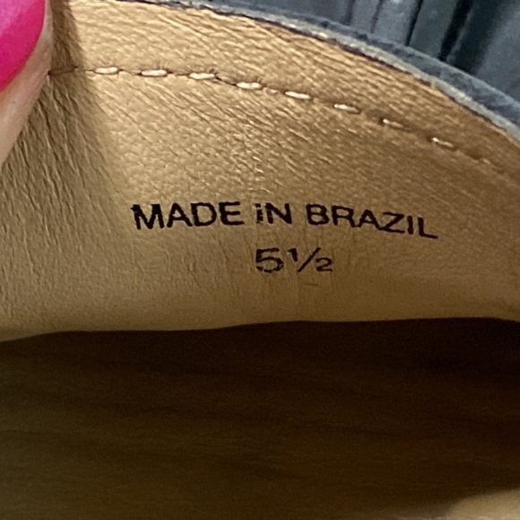 Wirth "NWOB" Women's Gray Suede Tassel Slip On Original Moccasin Loafers Sz 5.5 - Picture 10 of 11